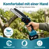 1000W 6/8 Zoll Akku-Kettensäge Brushless Mini Kettensäge, Produktbild-Vorschau 2