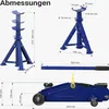 Wiltec Set aus Wagenheber + 2 Unterstellböcke, bis 2 t Produktbild-Vorschau 3
