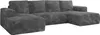 MKS MEBLE Sofa mit Schlaffunktion - Ecksofa mit Produktbild-Vorschau 5