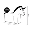 LUMALAND Pouf per bambini Animal Line Unicorno - Anteprima dell’immagine prodotto 9