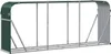 vidaXL Přístřešek na palivové dřevo zelený 234x45x100 cm Náhled obrázku produktu 6