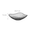 Relaxdays Obstschale Metall, flacher Obstkorb, H x D: 7,5 x Produktbild-Vorschau 4
