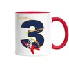 Ich Bin 3 Tasse Rot  3. Geburtstag Weltall Astronaut Fans Produktbild-Vorschau 2