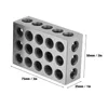 2 blocs 25 x 50 x 75 mm avec 23 trous, bloc de fraisage Voir les images du produit 8