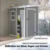 Outsunny Gerätehaus 1,54m³, Gartenhaus mit Pultdach, 122 x Produktbild-Vorschau 4