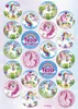 Fondantpapier vorgestempelt für Cupcake-Einhorn Produktbild-Vorschau 1