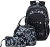 Schulrucksack Teenager, 20-35L Kinderrucksack Camouflage Produktbild-Vorschau 1