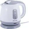 A white and gray electric kettle on a gray base, shown against a white background. Produktbild-Vorschau