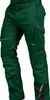A pair of green work pants with black accents and reflective stripes. Produktbild-Vorschau