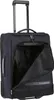 A dark gray rolling suitcase with its main compartment open, shown against a white background. Produktbild-Vorschau