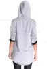 Damen Kapuzen-Jacke mit Taschen Hoodie Sweat Gr. S/M,  Grau Produktbild-Vorschau 2