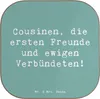 Mr. & Mrs. Panda Untersetzer für Gläser Spruch Cousine Produktbild-Vorschau 1