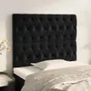vidaXL Kopfteil Schwarz 90x7x118/128 cm Samt Produktbild-Vorschau 2