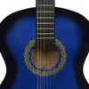12-tlg. Klassikgitarren-Set für Anfänger Blau 4/4 39" Produktbild-Vorschau 10