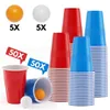 Set di bicchieri da beer pong Vigevee    100 pezzi, 50 Anteprima dell’immagine prodotto 1
