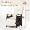 Fotel ogrodowy COSTWAY z funkcją rozkładania, krzesło Podgląd zdjęcia produktu 3