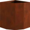 vidaXL Eckpflanzer Rostig 30 x 30 x 35 cm Wetterfeststahl Produktbild-Vorschau 5