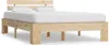vidaXL Letto in legno massiccio di pino 140x200 cm Anteprima dell’immagine prodotto 7