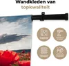 MuchoWow® Wandteppich Wandbehang Mohnblumen vor einem Produktbild-Vorschau 3