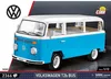 The image shows the packaging of a Cobi Volkswagen T2b Bus building set. Náhled obrázku produktu