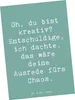 Mr. & Mrs. Panda Postkarte Spruch Kreatives Chaos - Produktbild-Vorschau 1