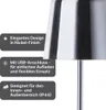 BRILLIANT Lampe de table d'extérieur 37cm Xaana argent IP44 Voir les images du produit 7