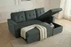 riess-ambiente Ecksofa APARTMENT 205cm grün Cord 3-Sitzer Produktbild-Vorschau 4