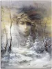 ARTland Leinwandbild Winter Größe: 60x80 cm Produktbild-Vorschau 1