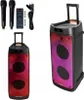 A collage of a portable Bluetooth speaker with accessories and a separate view of the speaker. Náhľad obrázku produktu