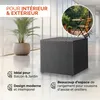 Casaria Coffre de rangement 318 L avec couvercle 75x75x70cm Voir les images du produit 4