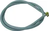 A flexible hose with a metal connector on one end, isolated on a white background. Produktbild-Vorschau
