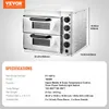 VEVOR Commerciële pizzoven, 2-laags, 356 mm, elektrische Productafbeelding-voorbeeld 7