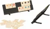 A Rummikub game set with tiles and racks. Náhľad obrázku produktu