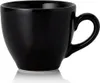 A black ceramic coffee cup with a handle is shown against a white background. Náhľad obrázku produktu