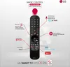 A diagram of an LG Magic Remote with various features highlighted and explained with text labels. Produktbild-Vorschau