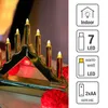 7-tlg. LED-Kunststoff-Leuchter goldfarben Produktbild-Vorschau 5