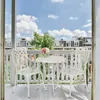 Sada zahradního nábytku Relaxdays, 3dílná, stůl a 2 židle, Náhled obrázku produktu 3