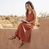 Natürliches Boho Sommerkleid, Alternatives Neckholder Produktbild-Vorschau 4