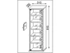 Scaffale da parete in legno CD DVD | Scaffale da appendere Anteprima dell’immagine prodotto 3