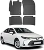 2018-2025 Toyota Corolla XII Fußmatten Gummi Schwarz 4 tlg Anteprima dell’immagine prodotto 1