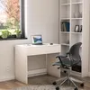 Schreibtisch Computertisch weiß matt - 90x50 cm mit Produktbild-Vorschau 3