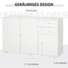 HOMCOM Credenza, mobile contenitore, mobile multiuso con 2 Anteprima dell’immagine prodotto 4