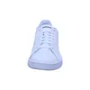 A front view of a white Adidas sneaker against a white background. Produktbild-Vorschau