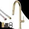 Granitan | Küchenarmatur - Hoch - Bogen - Gold - Wasserhahn Produktbild-Vorschau 7