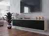 TV-Lowboard Fernsehschrank SIMPLY HÄNGEND Weiß Matt/Schwarz Produktbild-Vorschau 2