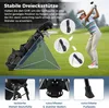 COSTWAY Golf Stand Bag con piedini, copertura antipioggia e Anteprima dell’immagine prodotto 4