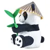 Plüsch Laber-Panda Bao Bao mit Hut und Bambus 145x12x18cm Produktbild-Vorschau 5