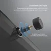 Close-up of a shower thermostat knob and its internal mechanism, with German text explaining safety features and operation. Produktbild-Vorschau