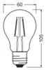 Lampa LED E27 A60 1W = 15W 136lm 2700K Ciepła 300° Filament Podgląd zdjęcia produktu 3
