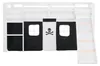 Homestyle4u Hochbett 90x200 mit Rausfallschutz Kinder mit Produktbild-Vorschau 4